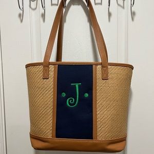 Thirty-One Monogramed Tote Bag